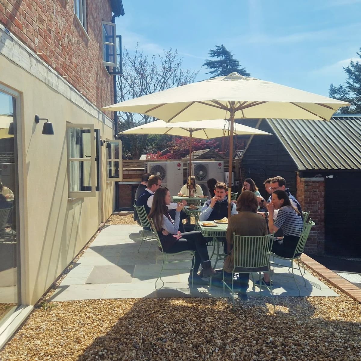 Outdoor space at Hinton Workspace