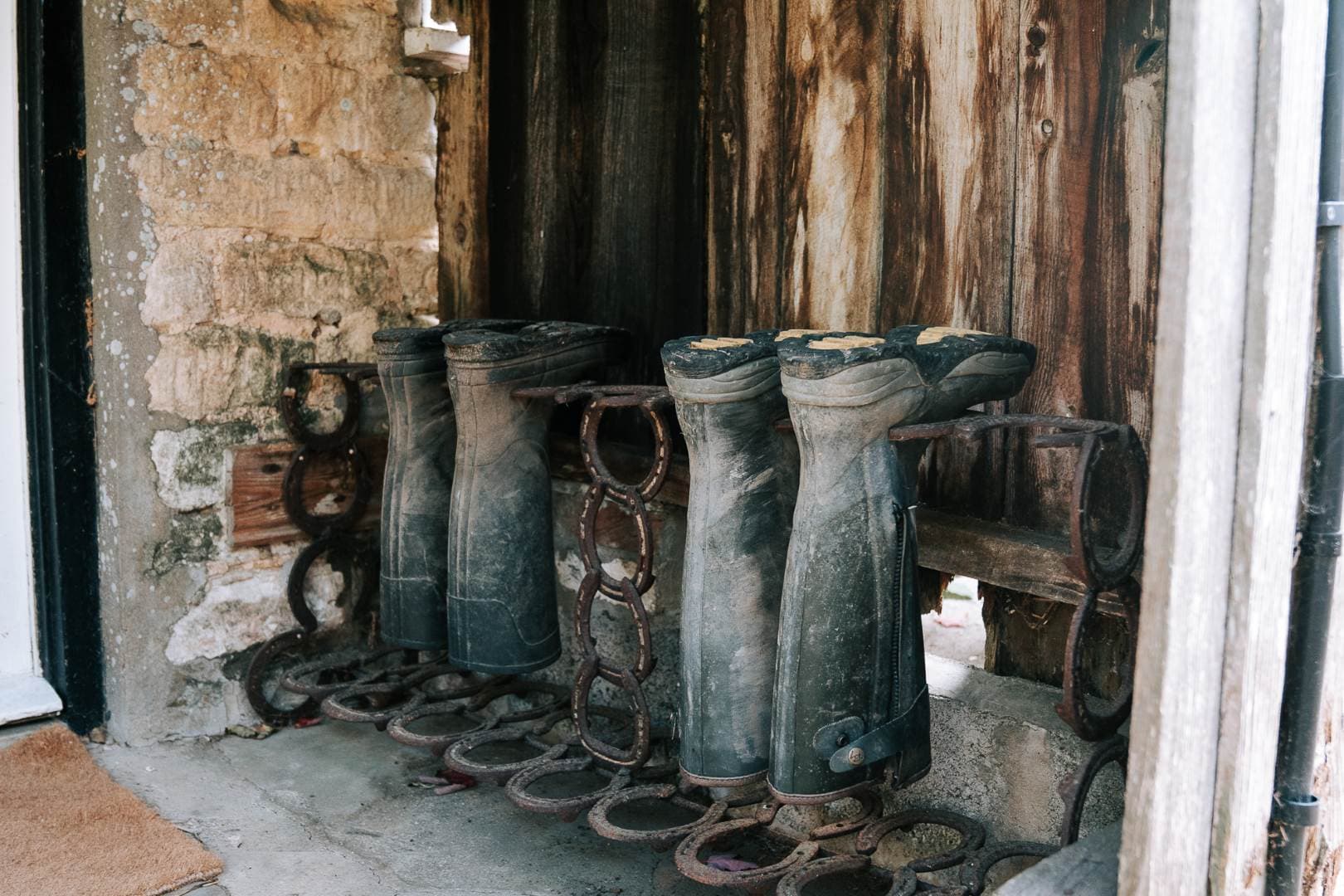 Country wellies at the estate