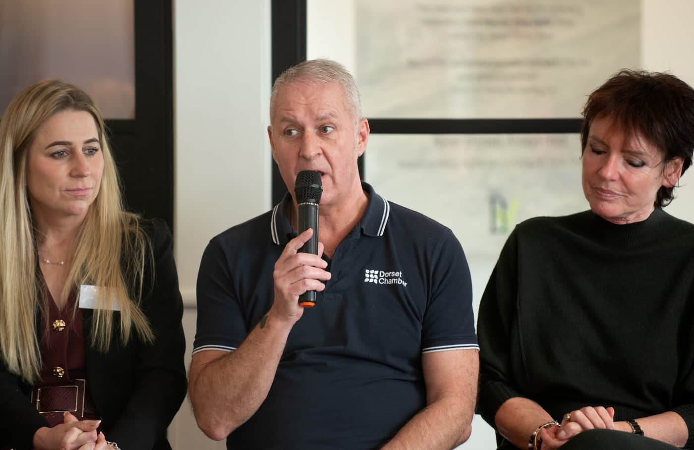 Ian Girling, Chief Executive of Dorset Chamber, speaking at Hinton Workspace